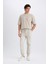 Regular Gabardin Jogger Pantolon Kargo Cepli Beli Paçası Lastikli C9163AX25SP 2