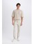 Regular Gabardin Jogger Pantolon Kargo Cepli Beli Paçası Lastikli C9163AX25SP 4