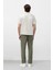 %100 Keten Normal Kesim Crop Duble Paça Yazlık Kumaş Pantolon C1826AX25SM 7