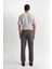 Antrasit Pantolon Tailored Regular Fit Normal Kesim Düz Paça Cepli D3704AX24AU 6