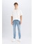 Pedro Slim Fit Dar Kalıp Normal Bel Dar Paça Jean Pantolon D1832AX24AU 3