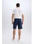 %100 Pamuk Regular Fit Gabardin Bermuda Şort C7684AX25SP 8