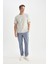 Yazlık Gabardin Chino Kanvas Pantolon Slim Fit Dar Kesim Dar Paça Cepli B2089AX25SP 1