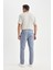 Yazlık Gabardin Chino Kanvas Pantolon Slim Fit Dar Kesim Dar Paça Cepli B2089AX25SP 5