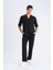 Yazlık Viskon Jogger Pantolon Regular Fit Normal Kesim Keten Karışımlı Düz Paça Cepli B4867AX25SM 3