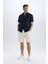 %100 Pamuk Regular Fit Gabardin Bermuda Şort C7684AX25SP 3