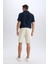 %100 Pamuk Regular Fit Gabardin Bermuda Şort C7684AX25SP 7