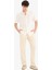Relax Fit Rahat Kesim Dar Paça Keten Karışımlı Yazlık Pantolon 2