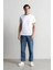 %100 Pamuk Baggy Fit Geniş Kalıp Normal Bel Geniş Paça Jean Pantolon B5783AX25SP 2