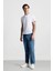 %100 Pamuk Baggy Fit Geniş Kalıp Normal Bel Geniş Paça Jean Pantolon B5783AX25SP 3