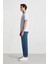 %100 Pamuk Baggy Fit Geniş Kalıp Normal Bel Geniş Paça Jean Pantolon B5783AX25SP 5