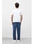 %100 Pamuk Baggy Fit Geniş Kalıp Normal Bel Geniş Paça Jean Pantolon B5783AX25SP 8