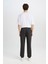 %100 Pamuk Jogger Gabardin Pantolon Beli Regular Fit Bağcıklı Lastikli Paça D5927AX24AU 4