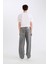 %100 Pamuk Baggy Fit Geniş Kalıp Normal Bel Geniş Paça Jean Pantolon B3925AX24AU 5