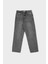 %100 Pamuk Baggy Fit Geniş Kalıp Normal Bel Geniş Paça Jean Pantolon B3925AX24AU 6