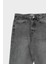 %100 Pamuk Baggy Fit Geniş Kalıp Normal Bel Geniş Paça Jean Pantolon B3925AX24AU 7