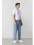 %100 Pamuk 90's Slim Fit Dar Kalıp Yüksek Bel Dar Paça Jean Pantolon D6685AX25SP 3