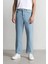 %100 Pamuk 90's Slim Fit Dar Kalıp Yüksek Bel Dar Paça Jean Pantolon D6685AX25SP 6