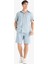 %100 Pamuk Relax Fit Cepli Keten Görünümlü Bermuda Şort C7381AX25SM 1