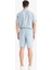 %100 Pamuk Relax Fit Cepli Keten Görünümlü Bermuda Şort C7381AX25SM 7