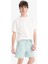 Slim Fit Dar Kesim Dar Paça Basic Düz Şort B8674AX25SP 2