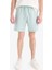 Slim Fit Dar Kesim Dar Paça Basic Düz Şort B8674AX25SP 3