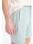 Slim Fit Dar Kesim Dar Paça Basic Düz Şort B8674AX25SP 4