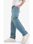 %100 Pamuk Baggy Fit Geniş Kalıp Normal Bel Geniş Paça Soluk Efektli Jean Pantolon D7279AX25SP 6