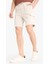 Regular Fit Dokulu Düz Paça Kargo Cepli Basic Düz Şort B8796AX25SM 4