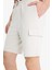 Regular Fit Dokulu Düz Paça Kargo Cepli Basic Düz Şort B8796AX25SM 5