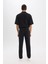 %100 Pamuk Relax Fit Rahat Kesim Yazlık Müslin Kısa Paça Pamuklu Jogger Pantolon D6144AX25SM 8
