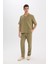 %100 Pamuk Relax Fit Rahat Kesim Yazlık Müslin Kısa Paça Pamuklu Jogger Pantolon D6144AX25SM 1