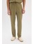 %100 Pamuk Relax Fit Rahat Kesim Yazlık Müslin Kısa Paça Pamuklu Jogger Pantolon D6144AX25SM 4