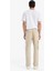 %100 Pamuk Wide Leg Bol Rahat Kesim Kargo Cepli Keten Görünümlü Yazlık Pantolon B9407AX25SP 6
