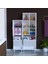 Forbest Inci 97X165 cm 3 Kapaklı Kirli Çamaşır Dolabı Sepetli Banyo Dolabı 4