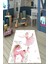 Prenses Desenli Pembe Kaymaz Taban Makinede Yıkanabilir Dot Tabanlı Çocuk Halısı 10011A 2