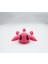 Sevimli Kaplumbağa Bardak Altlığı, Eğlenceli 3D Baskı, Pembe - Beyaz 3