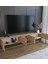 Subahome 200 cm Mdf 5 Kapaklı Dolaplı Minimalist Ahşap Duvara Monte Tv Ünitesi – Şık ve Fonksiyonel Tasarım 3