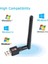 600 Mbps Wifi USB Adaptörü 2.4g Wi-Fi Dongle 5dbi Kazanç Anten 802.11B/G/N Usb2.0 Yüksek Hızlı Kablosuz Kart Alıcısı Pc/dizüstü Bilgisayar Için 6