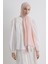 Drew Toz Pembe Bohem Uzun Saçaklı Pamuklu Şal 1