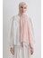 Drew Toz Pembe Bohem Uzun Saçaklı Pamuklu Şal 3