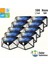 HB-100 Model 10'lu Paket 100 LED Solar Hareket Sensörlü Güneş Enerjili 3 Mod Solar Duvar Bahçe Karavan Kamp Lambası 1
