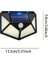 HB-100 Model 10'lu Paket 100 LED Solar Hareket Sensörlü Güneş Enerjili 3 Mod Solar Duvar Bahçe Karavan Kamp Lambası 3