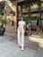 Beyaz Palazzo Modal Polyester Keten Takım 4