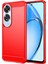 Oppo A60 4g Kılıf Koruyucu Karbon Fiber Doku Tpu Telefon Kılıfı-Kırmızı (Yurt Dışından) 1