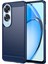 Oppo A60 4g Kılıf Koruyucu Karbon Fiber Doku Tpu Telefon Kılıfı-Mavi (Yurt Dışından) 1