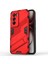 Oppo RENO12 Pro 5g (Global) Kılıf Kickstand Hibrit Sert Pc Yumuşak Tpu Telefon Kılıfı-Kırmızı (Yurt Dışından) 1
