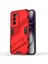 Oppo RENO12 5g(Global)Kılıf Kickstand Hibrit Sert Pc Yumuşak Tpu Telefon Kılıfı-Kırmızı (Yurt Dışından) 1