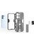 Oppo RENO13 5g (Global) Kılıf Pc + Tpu Darbeye Dayanıklı Telefon Kılıfı Kickstand Ile-Gri (Yurt Dışından) 2