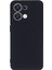 Oppo Reno8 5g (Küresel Sürüm) Için Yumuşak Sıvı Silikon Kılıf Parmak Izi Önleyici Çizilmez Fiber Astar Kamera Koruyucu Telefon Kılıfı Kayışlı-Siyah (Yurt Dışından) 3